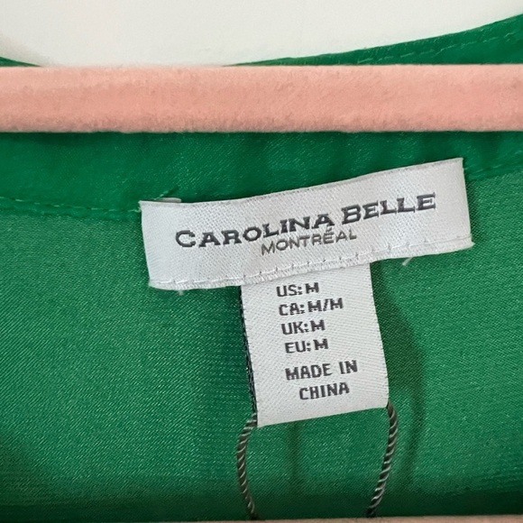 Women's Green Blouse Size Medium - Picture 6 of 9